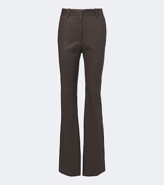 Tarifa leather flared pants | Joseph