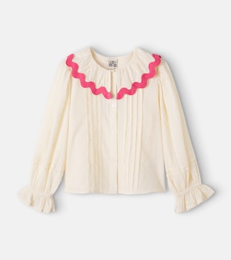 Blouse Pissenlit en coton à volants | Bonton