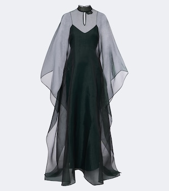 Sphinx sheer draped organza kaftan | Taller Marmo