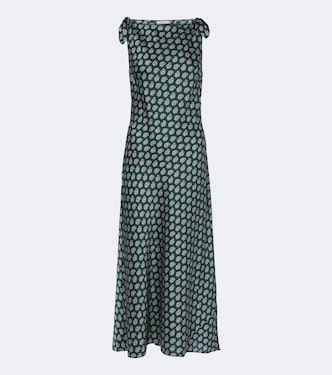 Mariselle paisley silk-blend midi dress | Dôen