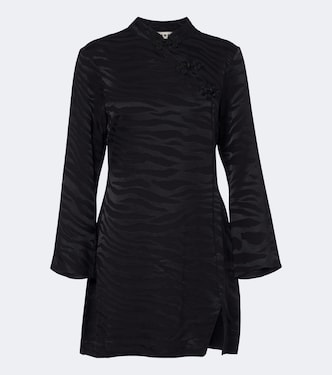 Brooklyn satin jacquard minidress | Rixo