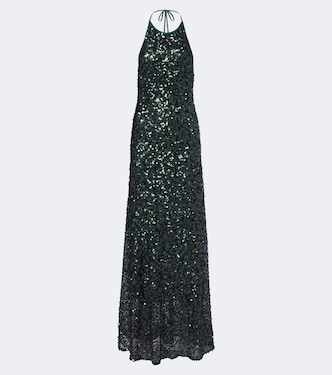 Open-back sequined halterneck gown | Christopher Esber