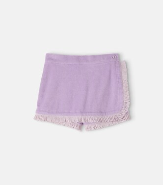 Short Echo en coton mélangé à franges | Zimmermann Kids