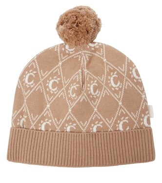 Cotton-blend jacquard beanie | Chloé Kids