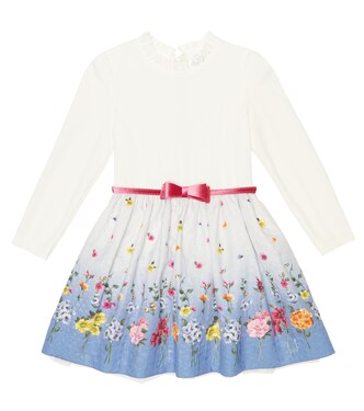 Floral brocade dress | Monnalisa