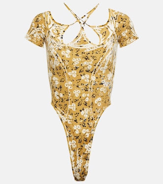 Printed halterneck bodysuit | KNWLS