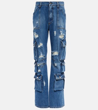 Jeans regular distressed a vita alta | Dolce&Gabbana