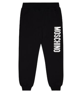 بنطلون رياضي من القطن الجيرسيه بطبعات | Moschino Kids