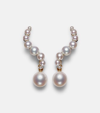 Boucles d’oreilles en or 14 ct et perles | Mateo