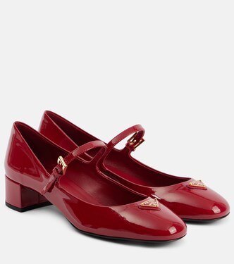 Mary-Jane-Pumps aus Lackleder | Prada