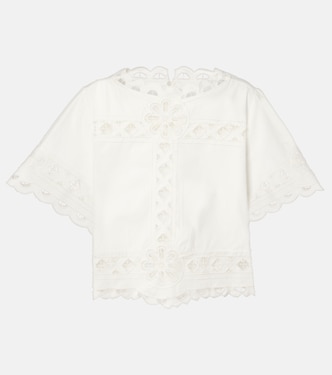 Parissa embroidered cotton crop top | Isabel Marant
