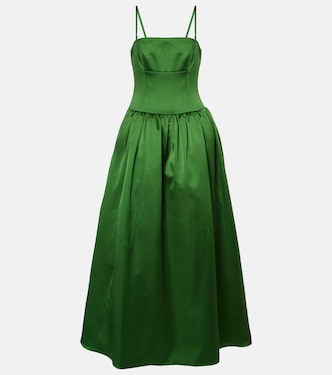 Satin maxi dress | Self-Portrait