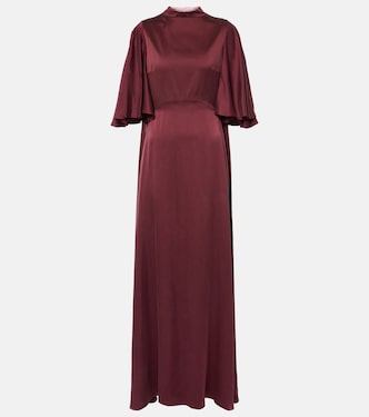 Kalydria caped silk gown | Roksanda