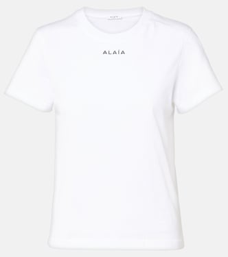 Printed cotton jersey T-shirt | Alaïa