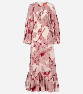 Eve-Ning floral silk-blend gown | La DoubleJ