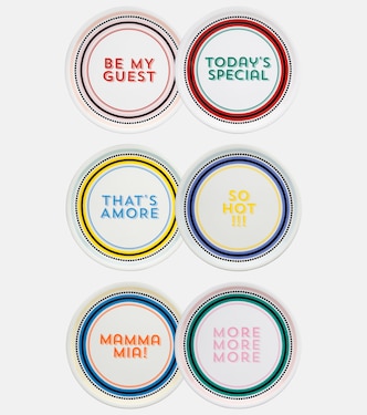 Set of 6 porcelain pizza plates | Bitossi