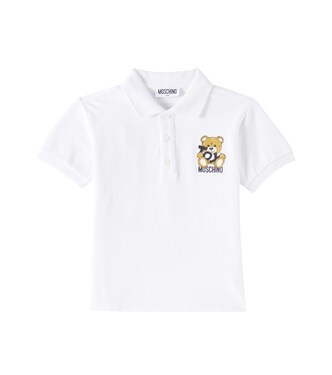 Cotton-blend polo shirt | Moschino Kids