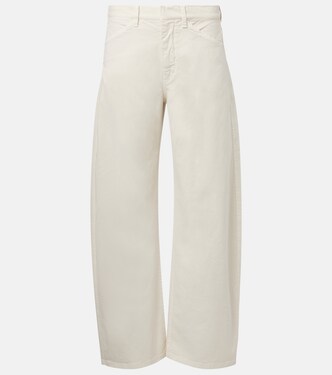 Tribeca cotton twill barrel-leg pants  | Nili Lotan