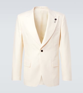 Single-breasted virgin wool blazer | Lardini
