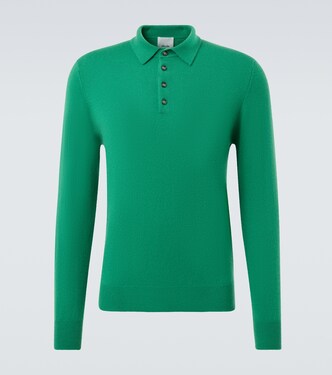 Cashmere polo sweater | Allude