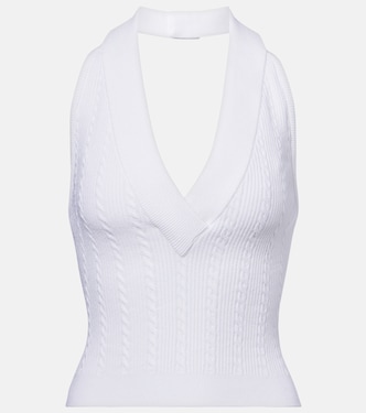 Cable-knit halterneck top | Balmain