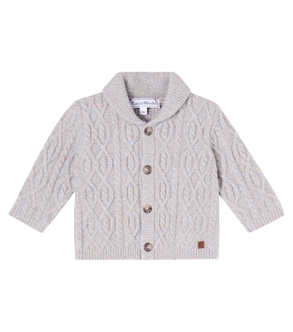 Baby cable-knit wool cardigan | Tartine et Chocolat