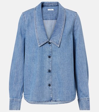 Low Collar denim shirt | Frame