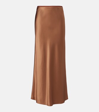 Isaak silk satin maxi skirt | Joseph