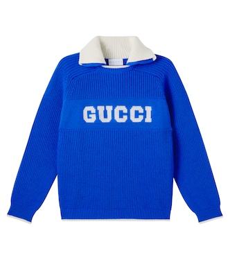 Polopullover aus Woll-Jacquard | Gucci Kids