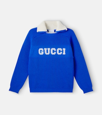 Polopullover aus Woll-Jacquard | Gucci Kids