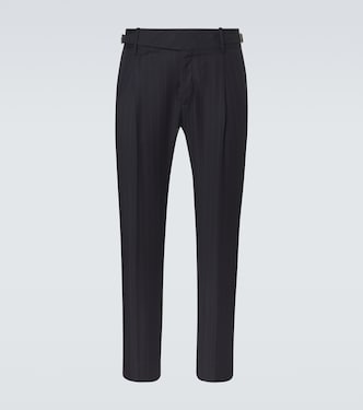 Chalk stripe virgin wool slim pants | Dolce&Gabbana