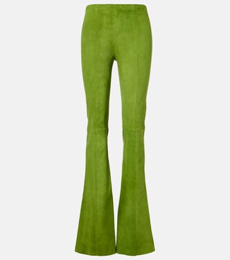 Gege suede flared pants | Stouls