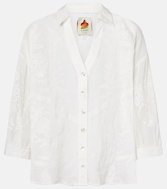 Nina embroidered cotton shirt | Farm Rio
