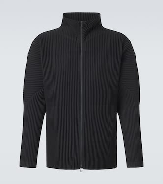 Basics pleated zip-up cardigan | Homme Plissé Issey Miyake