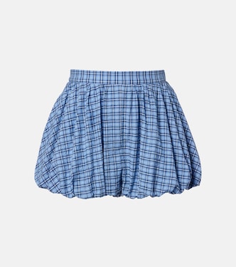 Mira checked cotton shorts | Faithfull
