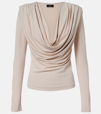 Draped jersey top | Wardrobe.NYC