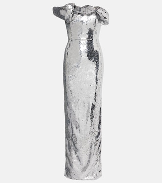 Tamzin sequined one-shoulder gown | Rachel Gilbert