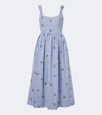 Nara sequined gingham cotton midi dress | Markarian