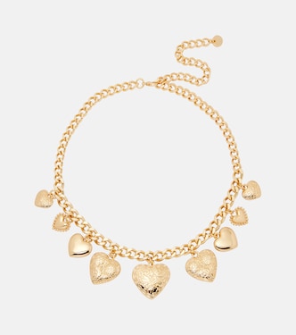Engraved charm necklace | Self-Portrait