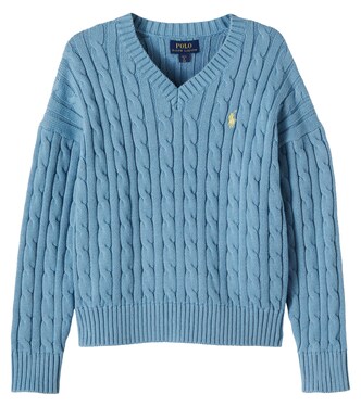 Cable-knit cotton sweater | Polo Ralph Lauren Kids