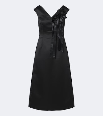 Abito midi in raso con fiocco | Simone Rocha