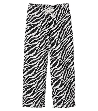 Zebra-print cotton jersey sweatpants | The New Society