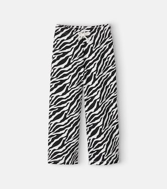 Zebra-print cotton jersey sweatpants | The New Society