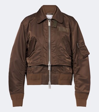 Layered technical bomber jacket | Sacai