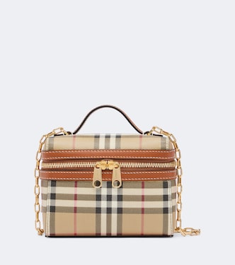 Burberry Check mini vanity bag | Burberry