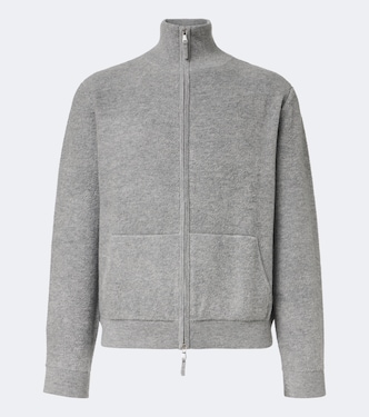 Wool and cashmere zip-up sweater | Allude