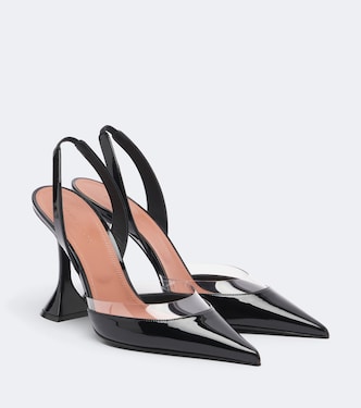 Slingback-Pumps Lara aus Lackleder | Amina Muaddi