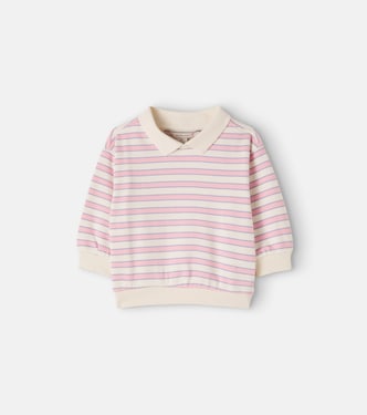 Baby Spotty cotton-blend polo sweatshirt | Konges Sløjd