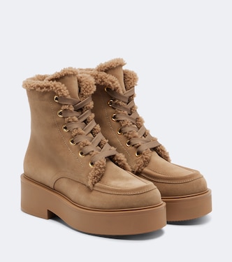 Schnürstiefel Kiso mit Shearling | Gianvito Rossi