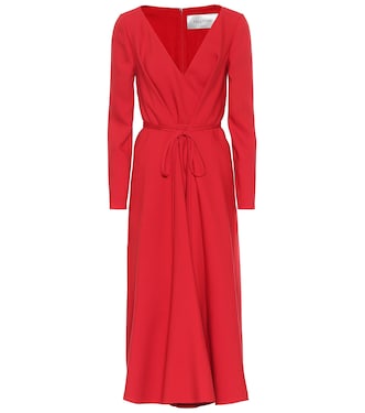 Valentino – Robe longue en laine et soie | Valentino